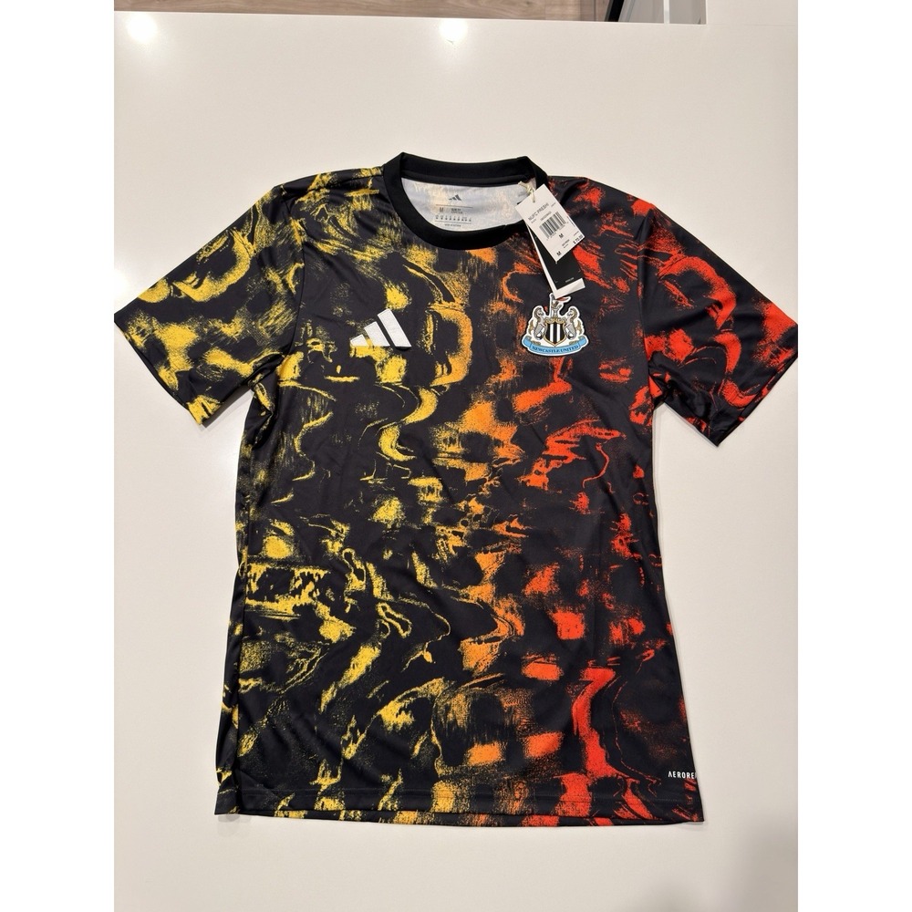 Adidas Newcastle United FC 25/26 Pre-Match Jersey JN8797 Black Mens M NWT